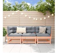 Set meubles d’extérieur - BONNIE - Salon de jardin 3 Pièces bois massif douglas - 183 x 61 x 62cm LLDS2268021