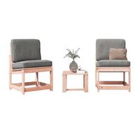 Set meubles d’extérieur - BONNIE - Salon de jardin 3 Pièces bois massif douglas - 40 x 38 x 28,5cm LLDS9841825