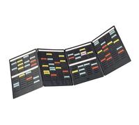 Set mini planning, (l)240 x (H)310 mm, en PVC, noir