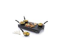 Set mini woks, crêpière et gril 1000w noir Domo DO8712W