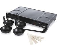 Set mini woks, crêpière et gril 1000w noir - Domo - DO8712W - gourmet-set