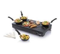 Set mini woks, crêpière et gril 1000w noir - Domo - DO8712W - gourmet-set