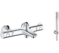 Set mitigeur bain-douche Grohe Grohtherm 800 34567000, ensemble de douche Grohe Euphoria 27369000