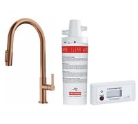 Set mitigeur de cuisine Franke Maris Slim Clear Water J Pull-Out 120.0736.602, filtre sous évier Franke Clear Water 133.0284.025