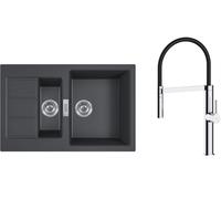 Set mitigeur de cuisine Oltens Borga 35207100, évier Tectonite Franke Sirius 2.0 143.0618.687