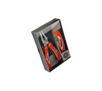 Set Multi-Tool multifonctions - pince universelle + pince bec plat, tournevis mécanicien 3,5 mm, tournevis électricien 3 mm, tournevis PH0, lime double face - outil compact polyvalent