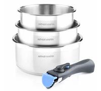 Set Oale si Cratite Arthur Martin, Inox, 3 Piese