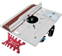 Set of 2 Router Table Insert Plate Alloy Wood Milling Flip Board Trimming Machine Engraving Auxiliary Tool Woodworking Benches