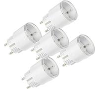 Set of 5 Shelly Plug S MTR Gen3 12A smart outlets (white)