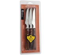 Set Of Knives Knives Knives Loins Arcos Table 372000 Monobloc D'une Pièce D'acier Inoxydable, Mango Bois Comprimé, Lame De 11 Cm Sous Blister.