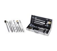 Set Outils Barbecue Ompagrill 01245, 12 Pièces, Acier Inox, pour Un Ensemble