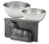 Set pâtisserie avec moule 3D agneau de Pâques 900 ml, 2 bols à mixer et spatule Zenker