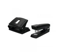 Maped Essentials Metal Pack d'agrafeuse en métal E3543 + perceuse à métal E4024 - Agrafe jusqu'à 25 feuilles à la fois - Prend en charge les agrafes 24/6 et 26/6 - Perfore jusqu'à 25 feuilles - Couleu