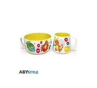 ABYSTYLE - POKEMON Set Petit Déjeuner Mug + Bol Pikachu & Kanto Starters