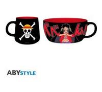 ABYSTYLE - ONE PIECE Set Petit Déjeuner Mug + Bol Luffy