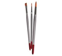 Set Pinceaux Peinture Sur Tissu Fsc 100%, Assortis, 3 Pces