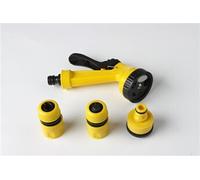 Set pistolet d'arrosage 5 jets + 3 raccords 12.5-15 mm