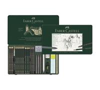FABER-CASTELL Set crayons PITT GRAPHITE, étui de 26 pièces