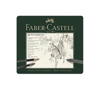 Faber-Castell Set de crayons PITT Graphite Moyen – 19 pièces – Noir – Enfants