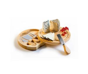 Set plateau à fromages avec couteaux Ibili