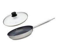 Set Poêle 28 cm céramique sans PFAS et couvercle Profi Therm Platinum Elo Noir,Gris