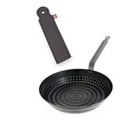 Set poêle à marrons 28 cm et manchon de protection De Buyer