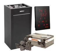 Set poêle à sauna Harvia Virta 9.0 Kw & Harvia Xenio Cx170, 50 kg de pierres