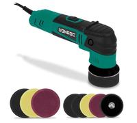 Set Polisseuse double action 400W- Ø50 & Ø75MM - 2 supports de polissage et 8 éponges de polissage - démarrage progressif