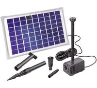 Offre d'été !! Kit pompe de bassin solaire Napoli 10W panneau solaire débit 600l/h Pompe solaire étang de jardin Kit pompe étang 101773