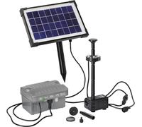 Set pompe solaire Esotec 101775 avec éclairage, avec batterie de stockage