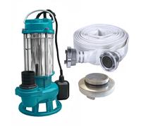 Set Pompe submersible IBO V550 230V avec broyeur + tuyau de 30 m + raccord 2"