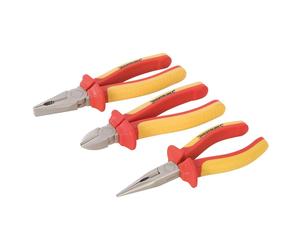 Set professionnel de pinces VDE 3 pièces Pince pointue Pince coupante combinée