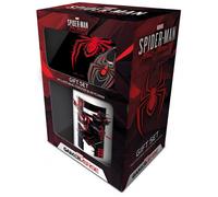 Set - PYRAMID INTERNATIONAL - Spider-Man Miles Morales Web Glitch - Mug céramique - Sous-verre - Porte-clés
