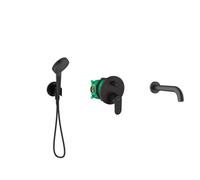 Set raccord coudé avec support Hansgrohe Fixfit 26888670, mitigeur bain-douche Hansgrohe Vernis Blend 71466670, 71420670, 01800180, 28272670, 26340670