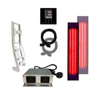 SET Radiateurs infrarouges 1x InfraROTmed CLASSIC 500W + 1x 750W + icon 42TOUCH + 1x dossier pour construire soi-même une cabine infrarouge, radiateur à spectre complet à encastrer