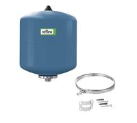 SET Reflex Vase d'expansion à membrane 8 litres 10 bar | Refix DE 8 7301013 | Vase d'expansion pour installation d'eau sanitaire | avec support mural réglable | Réservoir d'expansion