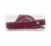 Set Règles en Métal, Kit, Rouge | Finition résistante, Règles pour écolier, Cours mathématiques, Pour les universitaires
