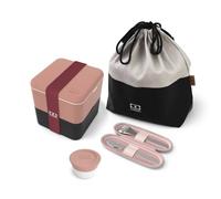 Set repas lunch box carrée moka onyx et ses accessoires