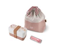Set repas lunch box rectangle 1l graphic floral