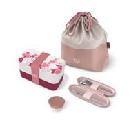 Set repas lunch box rectangle 1l magnolia