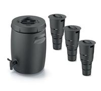 Set Réservoir d'engrais 25L - Composteurs enterrés 11L - Jardinage pratique - Écologique - Modulaire