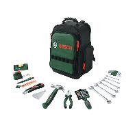 Trousse à outils sac à dos Bosch 60 pièces rangement organisé Rouge