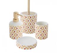 Set salle de bain 4 pièces céramique marron