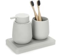 Set Salle de Bain Moderne Beige avec Distributeur