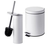 Set salle de bain poubelle à pédale, brosse WC, poubelle cosmétique, accessoires