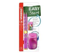 Set Scolaire 2 Crayons Graphite Ergonomiques STABILO Easygraph Zurdos