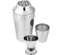 Set Shaker à cocktails en inox 400 ml et Doseur à alcool 2 cl et 4 cl Fackelmann Bar Concept Gris,Inox