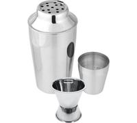 Set Shaker à Cocktails Inox 400 ml, Doseur Alcool 2 t 4 ACKELMANN Bar Concept