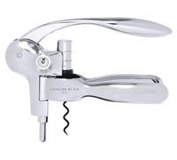Set sommelier - Tire-bouchon à levier chromé - Ring anti-goutte - Spirale de rechange - Pour le vin et les accords mets-vins