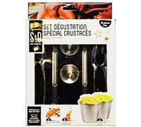 Set Special Degustation De Crustaces 10 Pieces Inox Pinces Fourchettes Pots Ustensile Cuisine Argent G